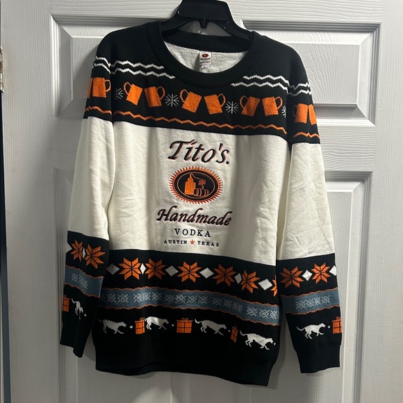 Titos Other - Tito's Black and Orange Crewneck Sweater